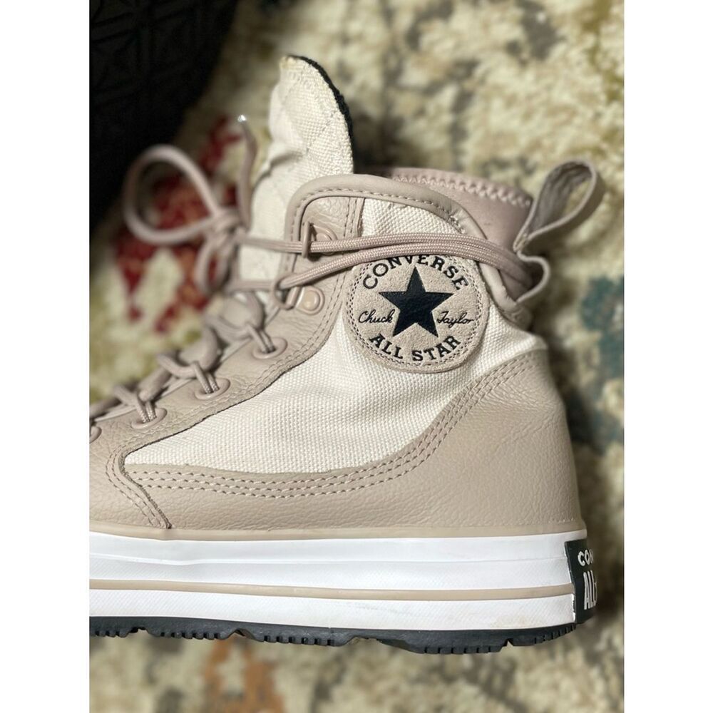 Converse Chuck Taylor Beige & White-Star All Terrain High-Top Sneakers (Unisex) - Picture 15 of 15